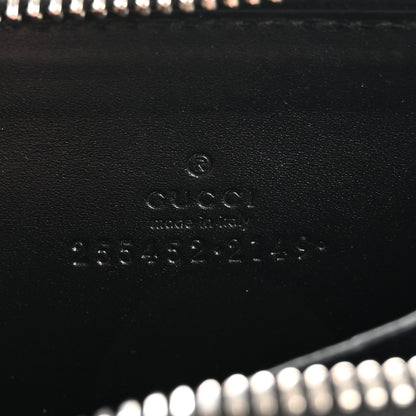Gucci Guccissima Zip Around Card Case Black 6 of 10