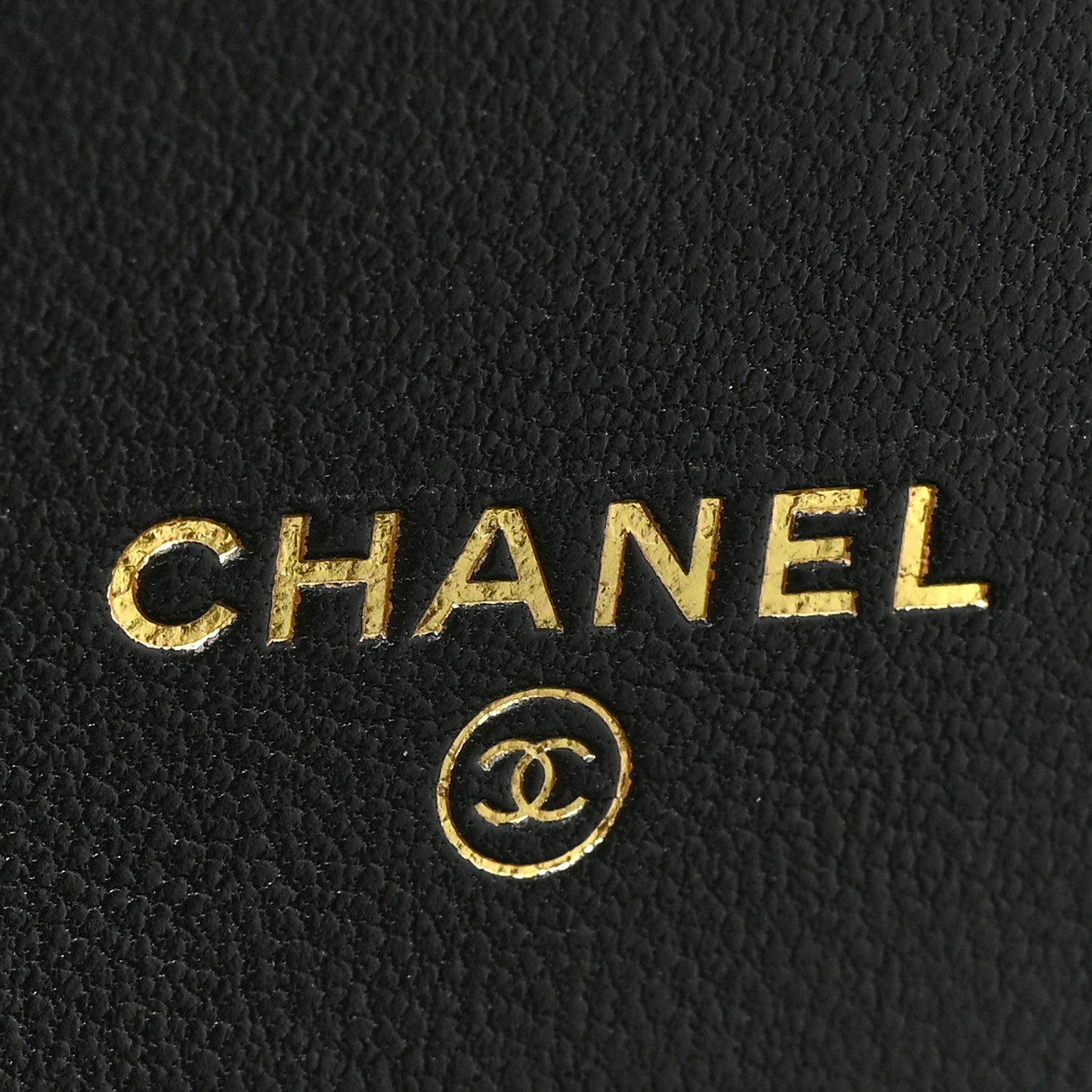Lambskin Quilted CC Pearl Enamel Clutch on Chain WOC Black