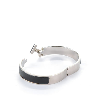 Hermes Matte Enamel Narrow Clic Clac HH Bracelet GM Black 4 of 4