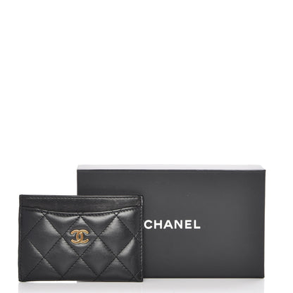 Chanel Lambskin Quilted Card Holder Black 8 of 8