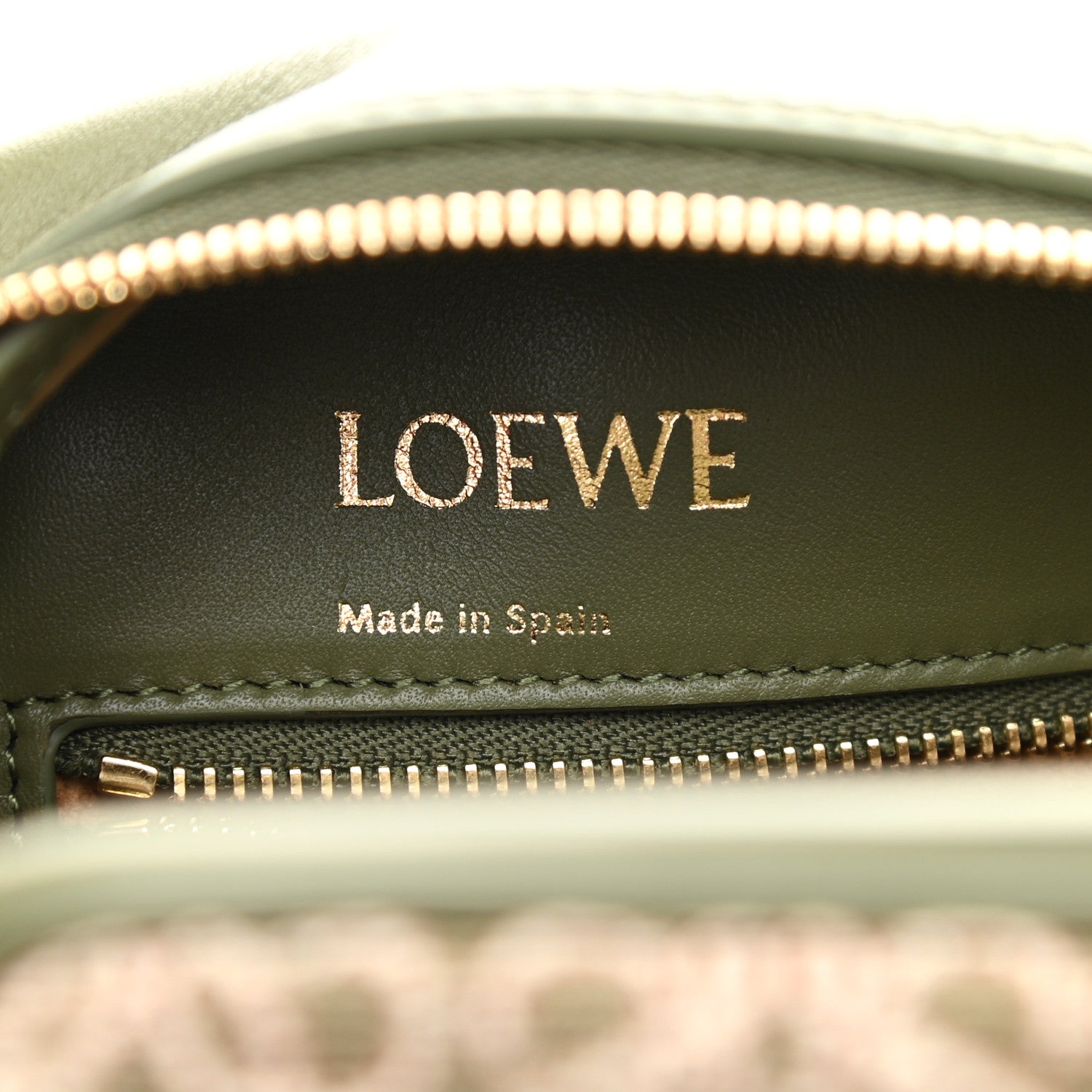 Loewe Jacquard Anagram Calfskin Amazona 28 Avocado Green 5 of 8
