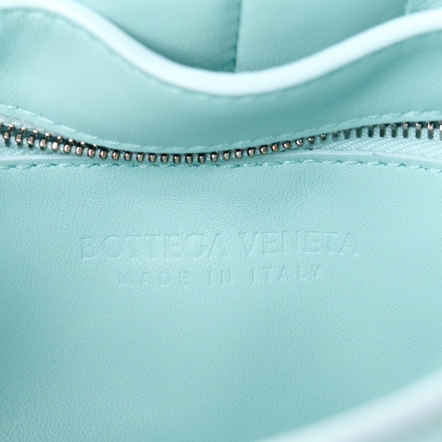 Bottega Veneta Lambskin Maxi Intreccio Padded Chain Cassette Crossbody Bag Spearmint 7 of 13