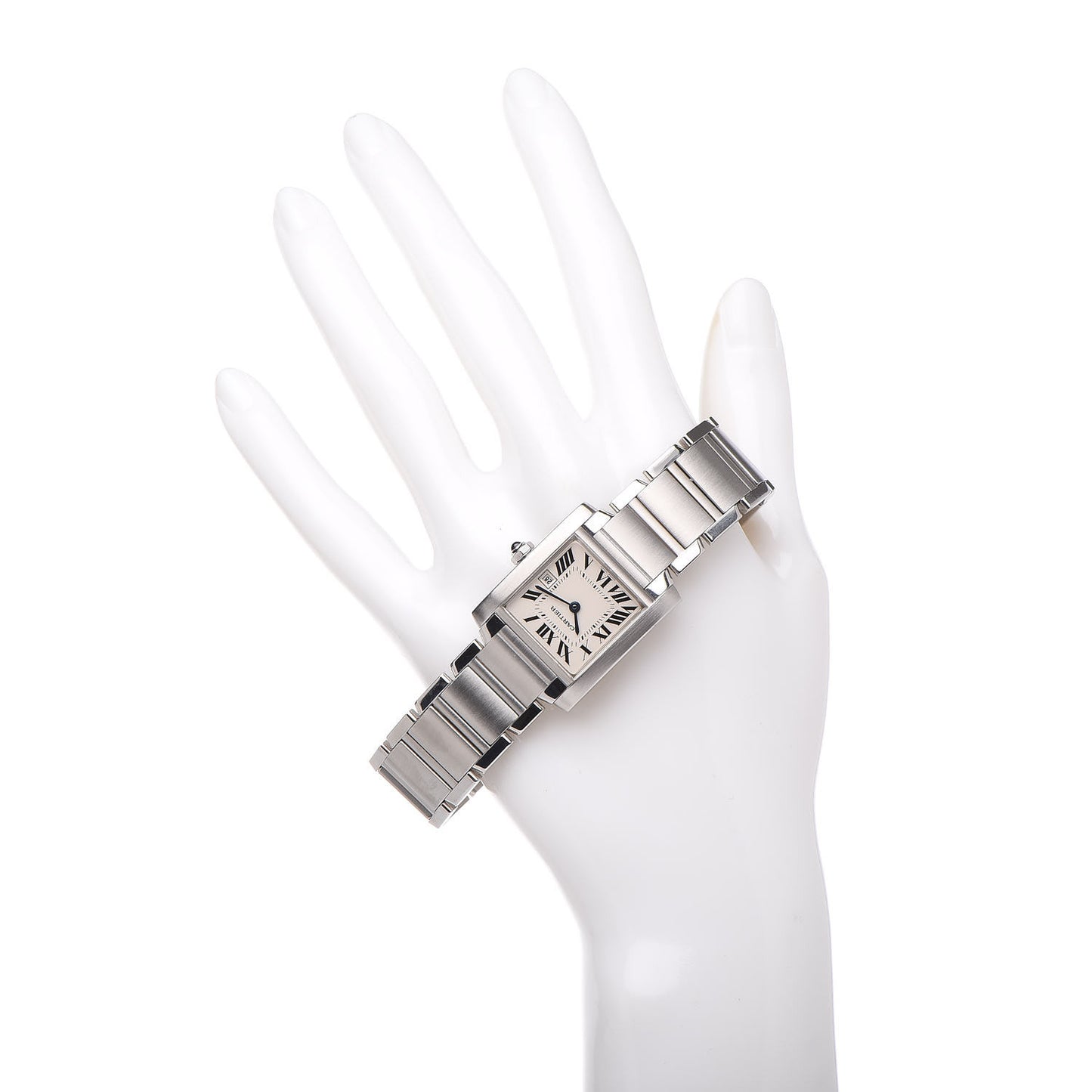 Stainless Steel 25mm Tank Francaise Quartz Watch