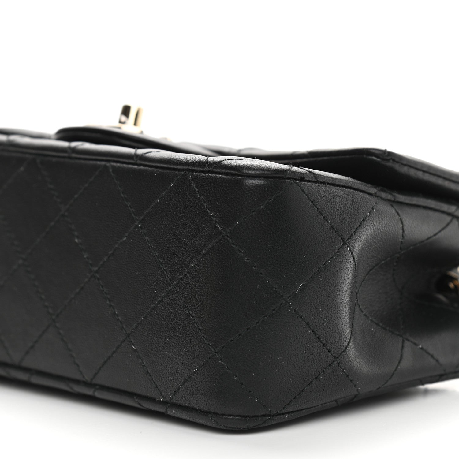 Chanel Lambskin Quilted Mini Rectangular Flap Black 8 of 9