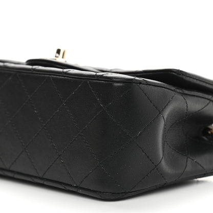 Chanel Lambskin Quilted Mini Rectangular Flap Black 8 of 9