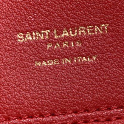 Saint Laurent Calfskin Large Shopping Tote Rouge Eros 6 of 9