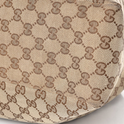 Gucci Monogram Large Horsebit Chain Hobo Off White 14 of 16