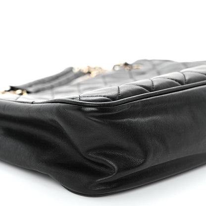 Chanel Lambskin Quilted Shoulder Bag Black 9 of 11