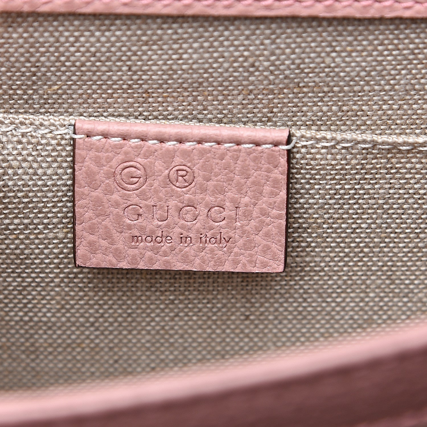 Gucci Dollar Calfskin Small Interlocking G Shoulder Bag Soft Pink 5 of 8