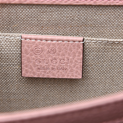 Gucci Dollar Calfskin Small Interlocking G Shoulder Bag Soft Pink 5 of 8