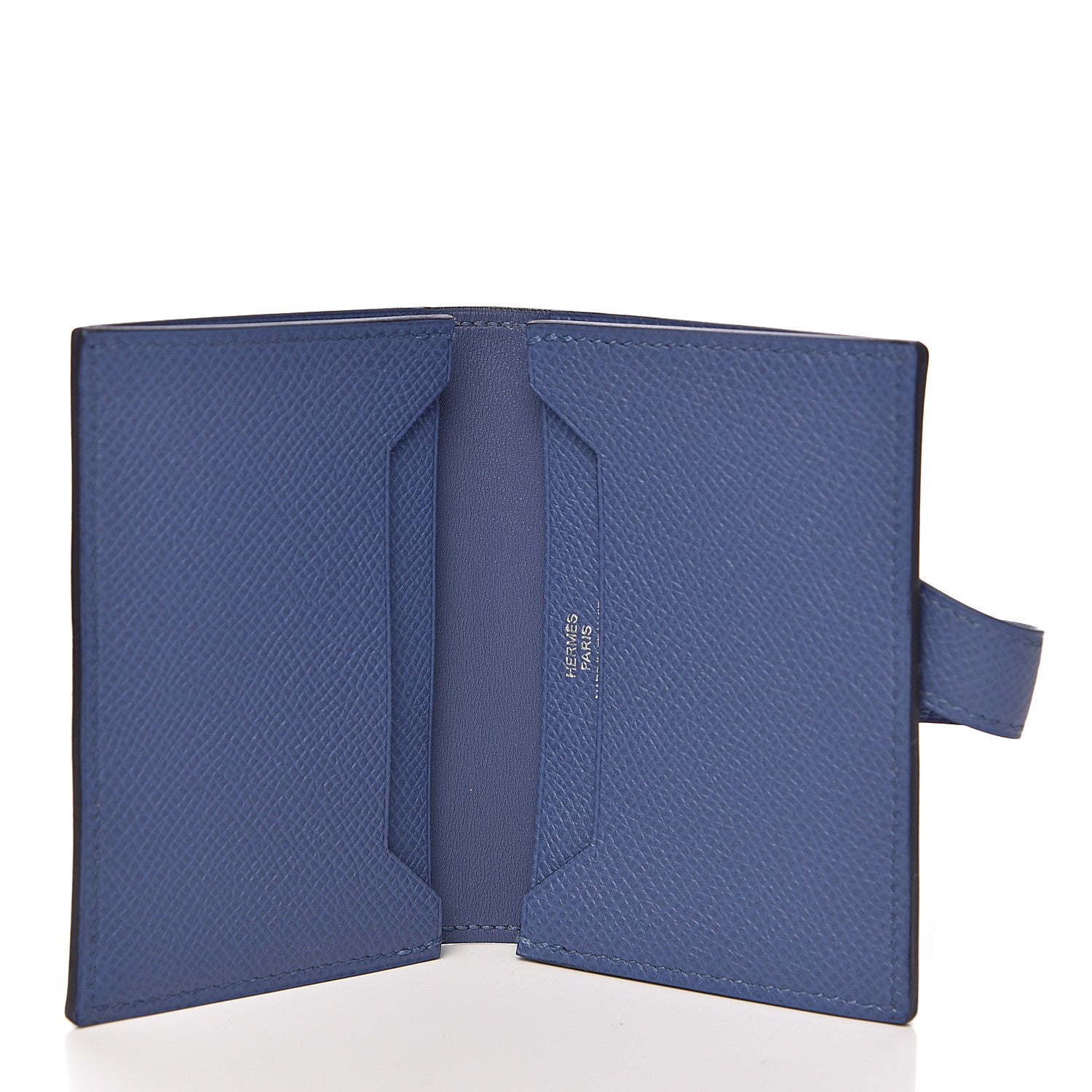 Hermes Epsom Bearn Card Holder Wallet Bleu Brighton 5 of 7
