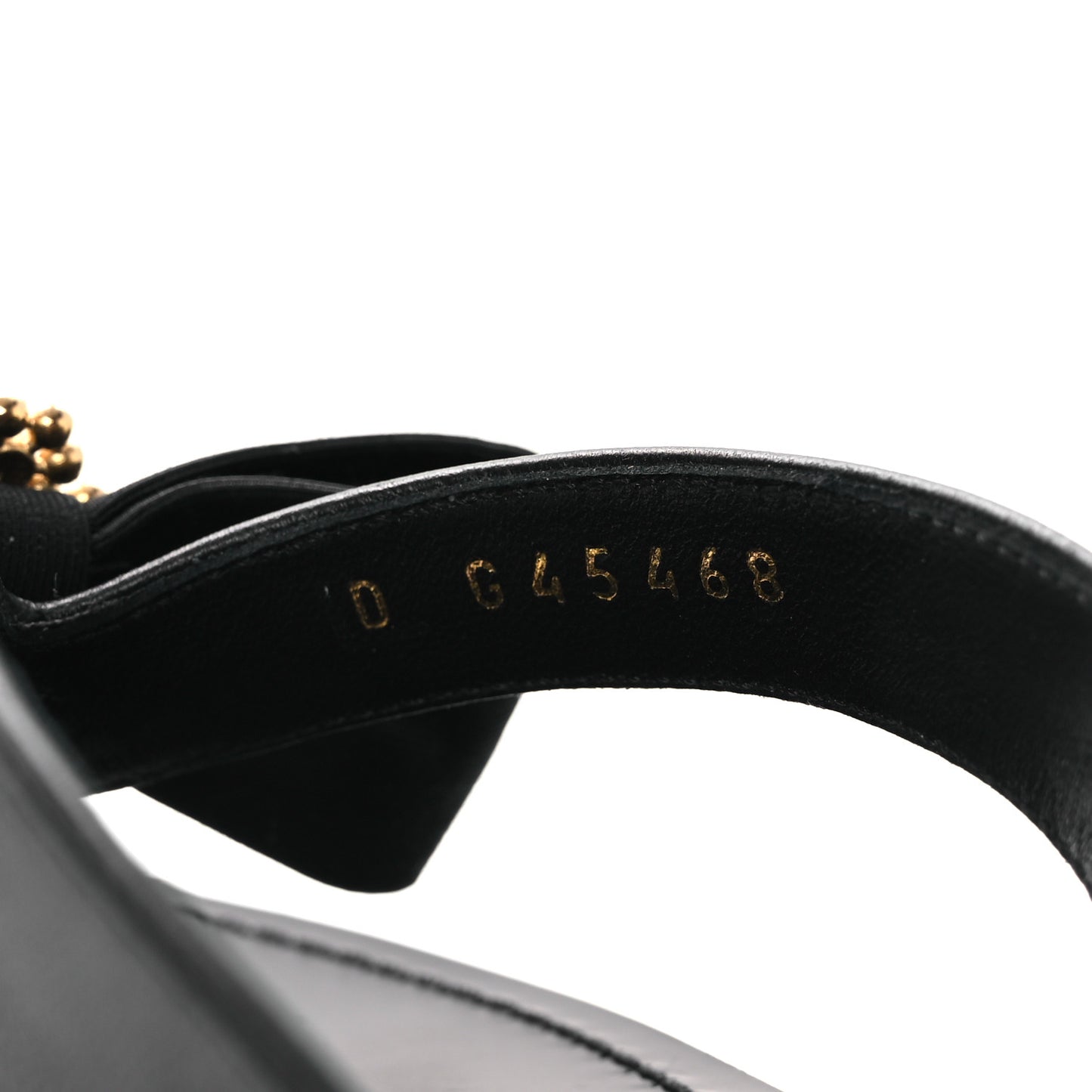 Lambskin Grosgrain Bow Pearl Thong Sandals 39 Black