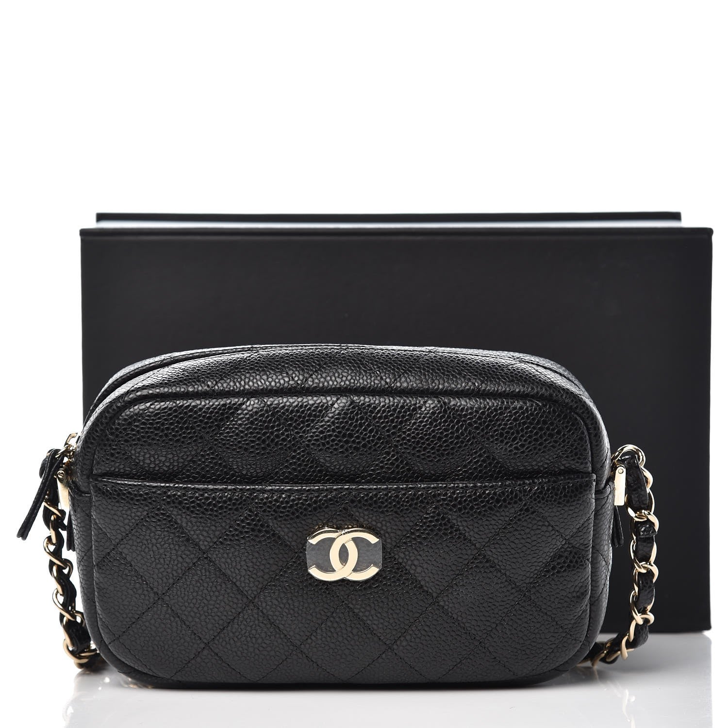 Chanel Caviar Quilted Camera Case Black 9 of 9