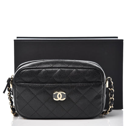 Chanel Caviar Quilted Camera Case Black 9 of 9