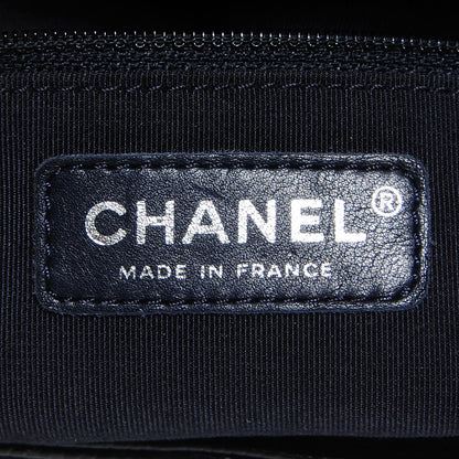 Chanel Caviar Quilted Petit Shopping Tote PST Dark Blue 5 of 8
