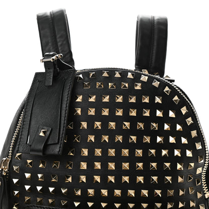 Valentino Garavani Calfskin Medium Rockstud All Over Backpack Black 7 of 9