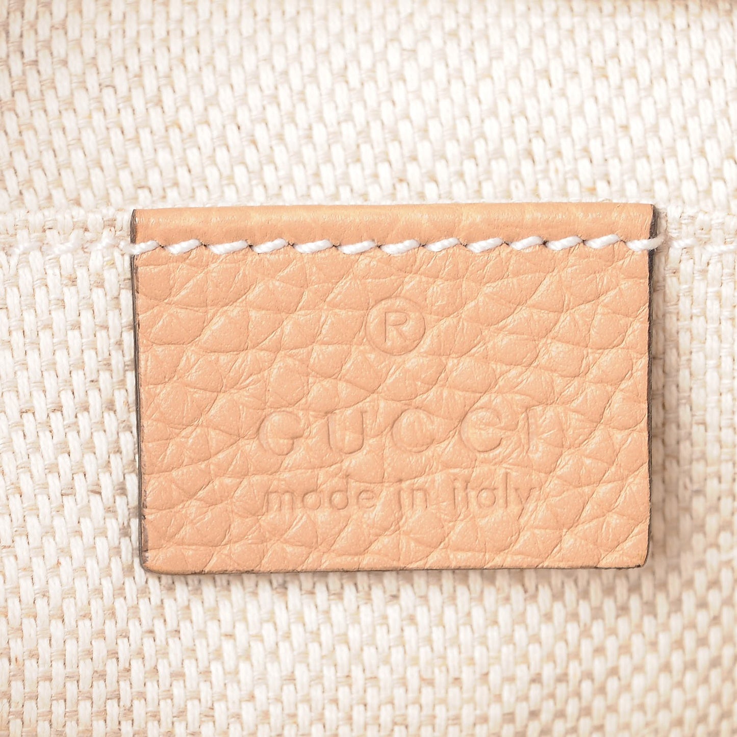 Pebbled Calfskin Small Soho Disco Bag Rose Beige