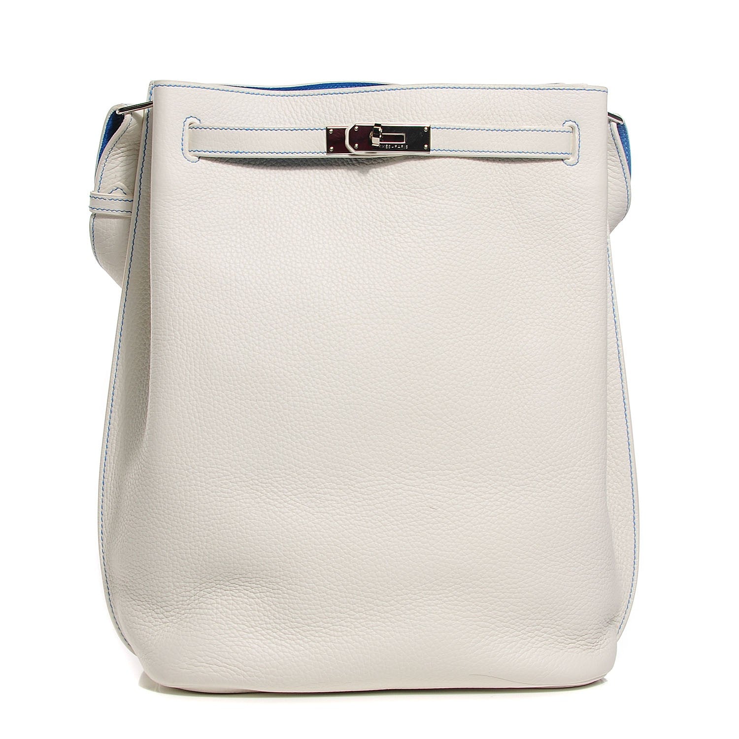 Hermes Taurillon Clemence So Kelly 26 Blanc Mykonos 1 of 16