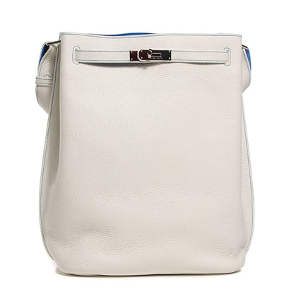 Hermes Taurillon Clemence So Kelly 26 Blanc Mykonos 1 of 16