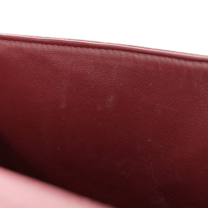 Chanel Caviar Quilted Maxi Double Flap Dark Red 11 of 11