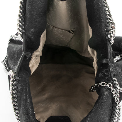 Stella McCartney Shaggy Deer Big Falabella Tote Black 5 of 8