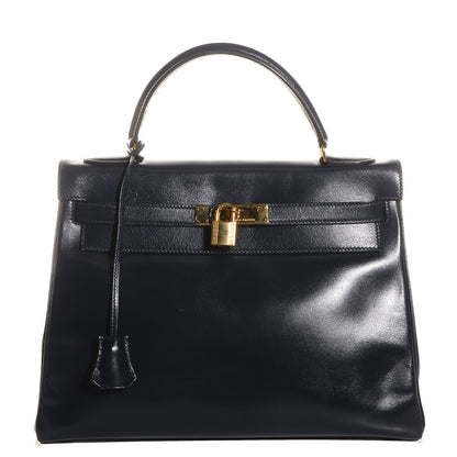 Hermes Box Kelly Retourne 32 Indigo 1 of 22