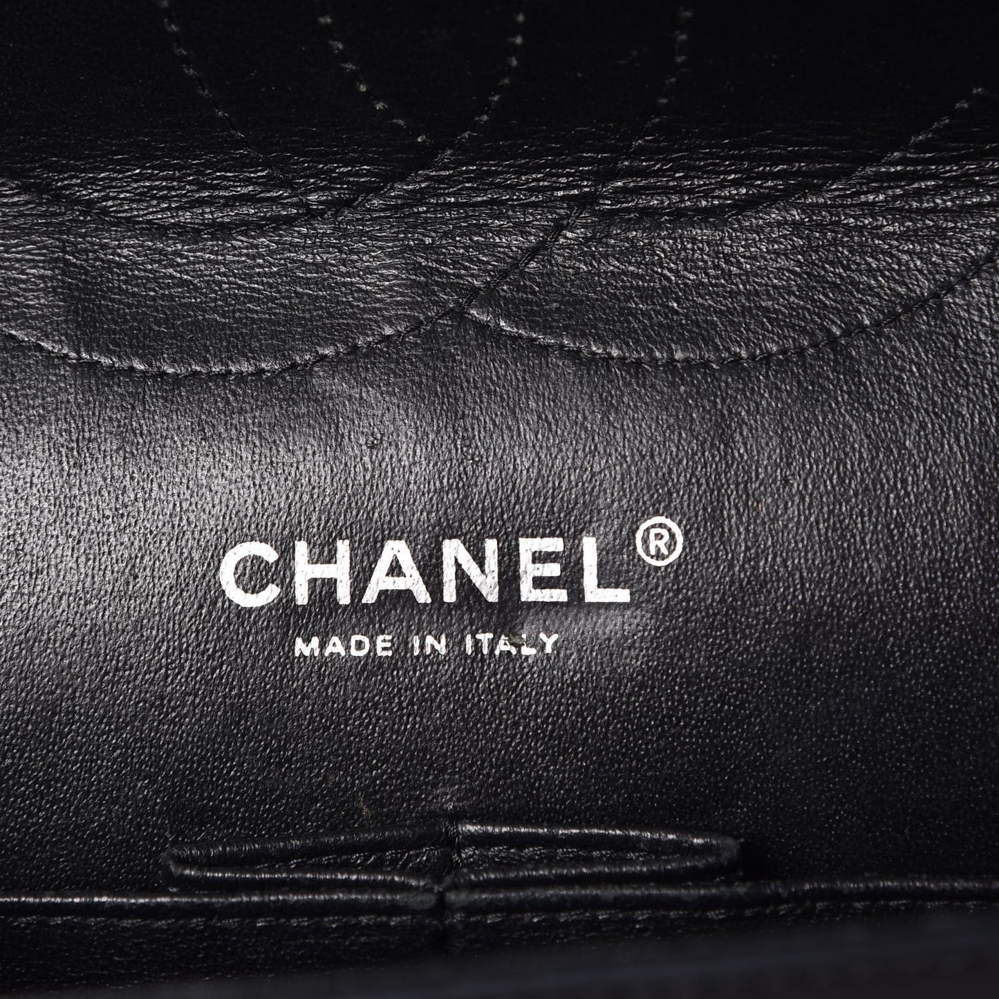 Patent Quilted Jumbo Double Flap Black