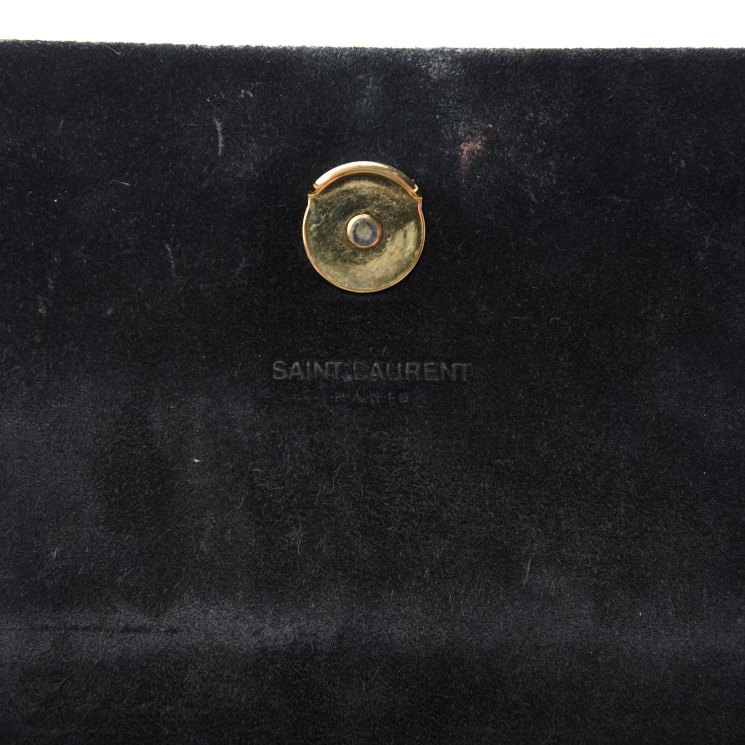 Saint Laurent Patent Small Classic Monogram Kate Tassel Satchel Black 9 of 10