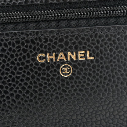 Chanel Caviar Quilted Wallet on Chain WOC Black 6 of 12