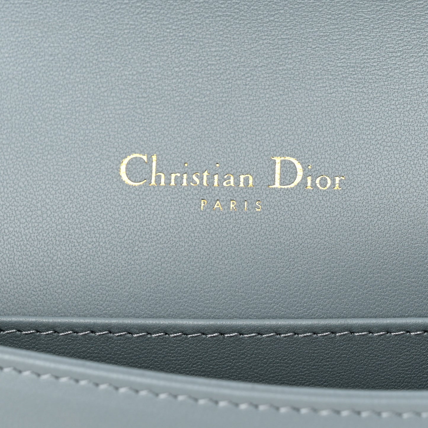Lambskin Cannage Lady Dior Chain Wallet Cloud Blue