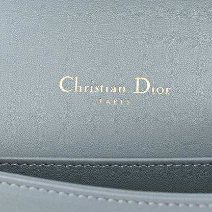Christian Dior Lambskin Cannage Lady Dior Chain Wallet Cloud Blue 7 of 10