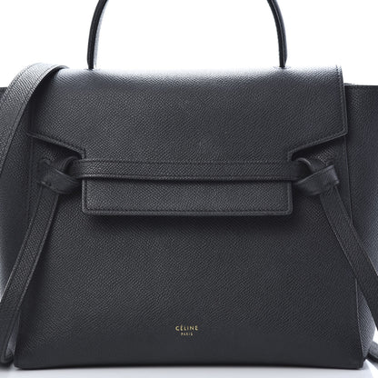 Celine Grained Calfskin Micro Belt Bag Black 8 of 14