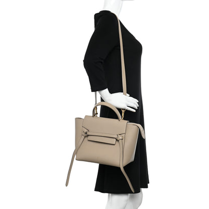 Celine Grained Calfskin Micro Belt Bag Beige 2 of 11