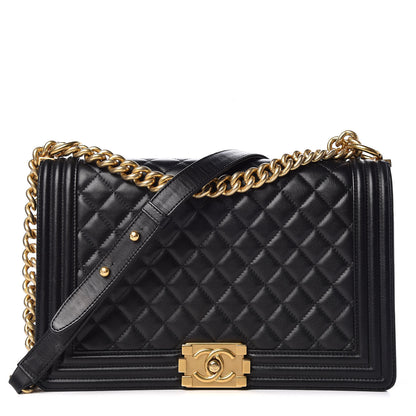 Chanel Calfskin Quilted New Medium Boy Flap Black 1 of 14