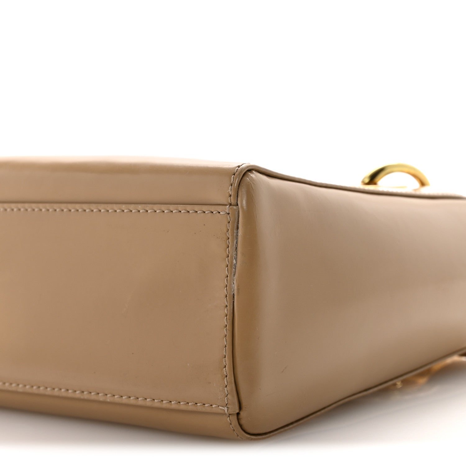 Christian Dior Patent Mini Lady Dior Beige 10 of 13