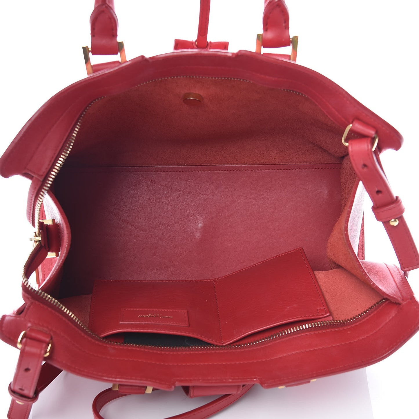 Calfskin Small Classic Y Cabas Rouge Orient