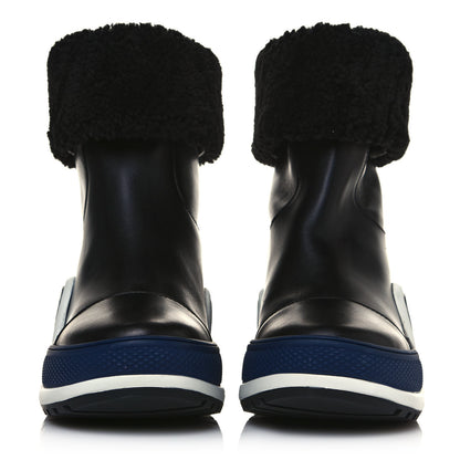 Louis Vuitton Calfskin Shearling LV Archlight Sneaker Half Boots 37 Black Blue 2 of 8