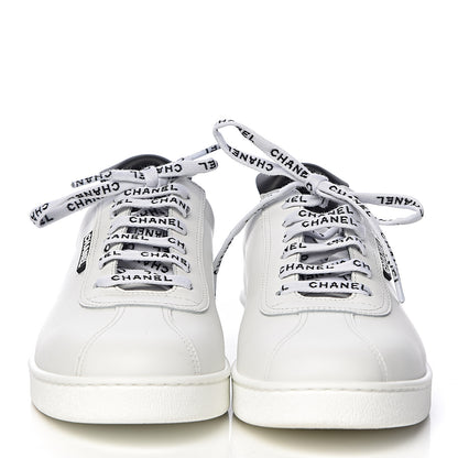 Chanel Calfskin Mens CC Sneakers 43 White 2 of 13