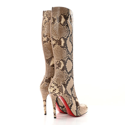 Christian Louboutin Snakeskin Alta Arielle A Talon Boots 38.5 4 of 16
