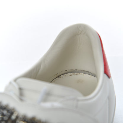 Gucci Calfskin Ayers Web Womens Ace Bow Lace Sneakers 37.5 White 9 of 21