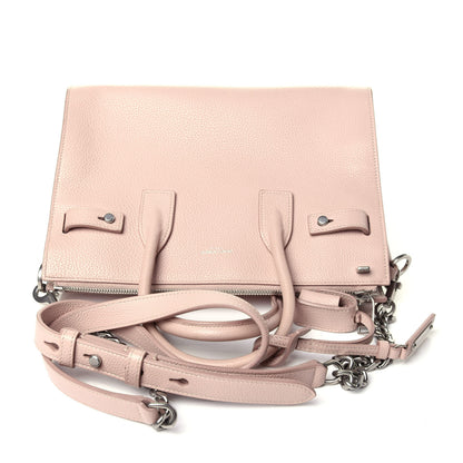 Saint Laurent Grained Calfskin Baby Sac De Jour Souple Marble Pink 11 of 12