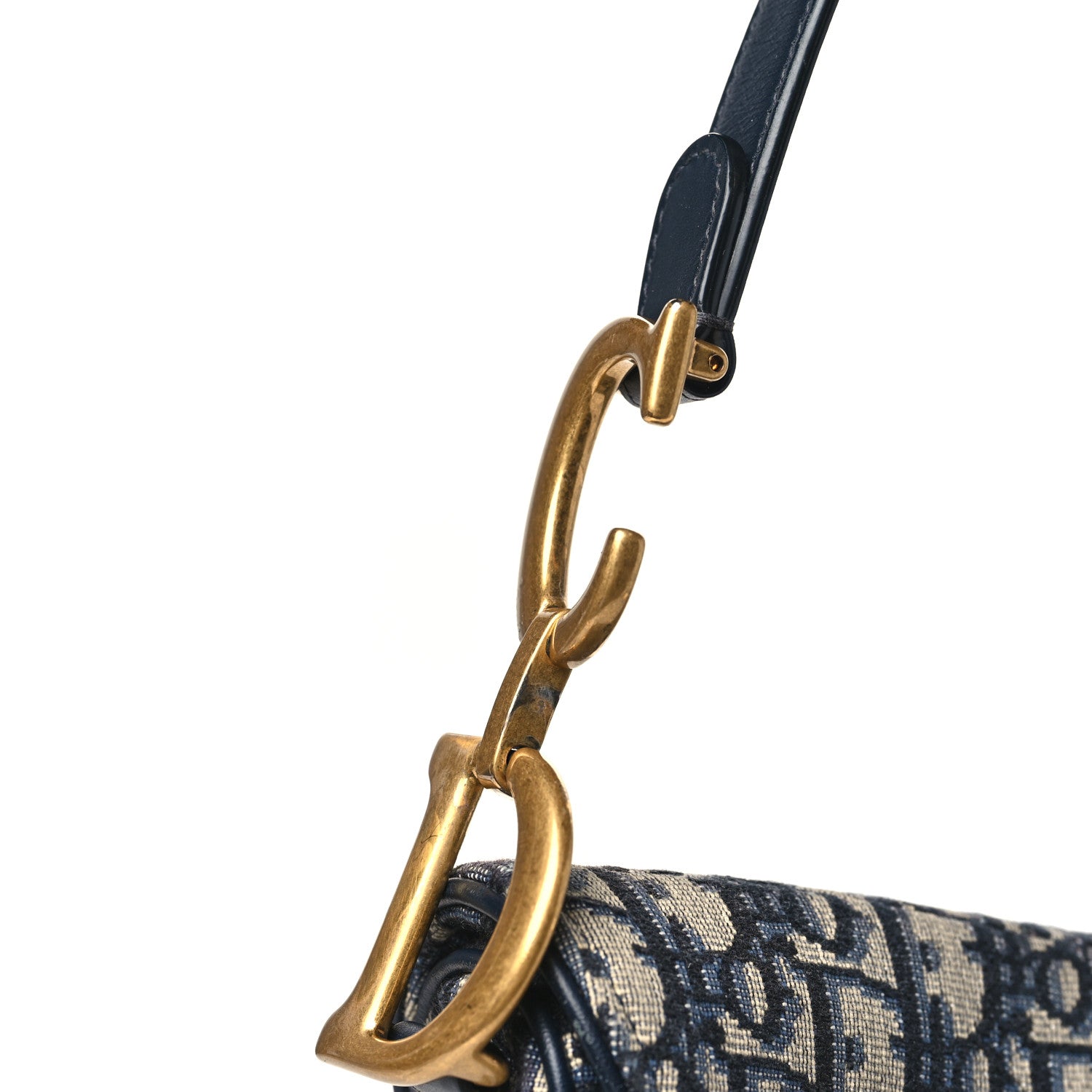 Christian Dior Oblique Saddle Bag Blue 11 of 11