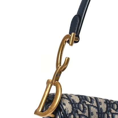 Christian Dior Oblique Saddle Bag Blue 11 of 11