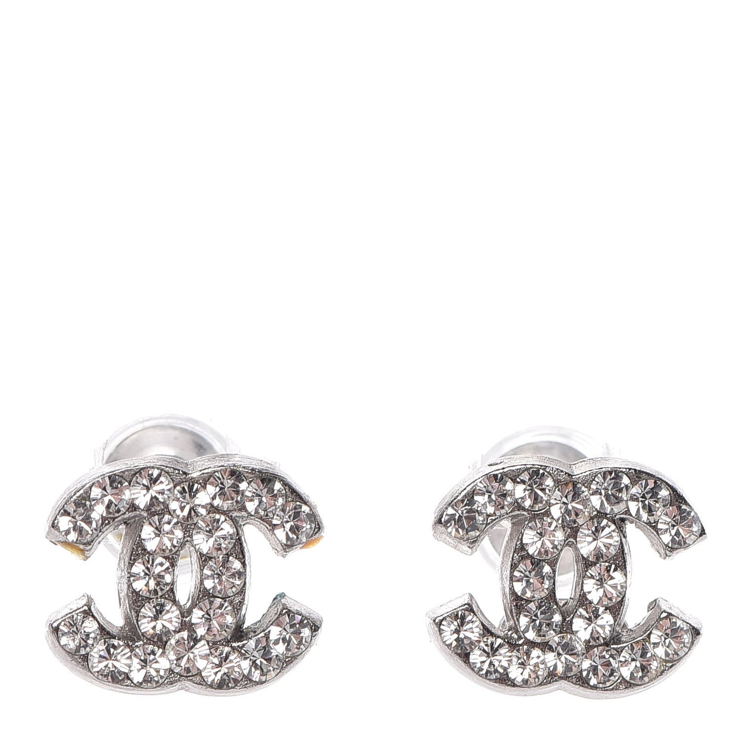 Crystal Mini Timeless CC Earrings Silver