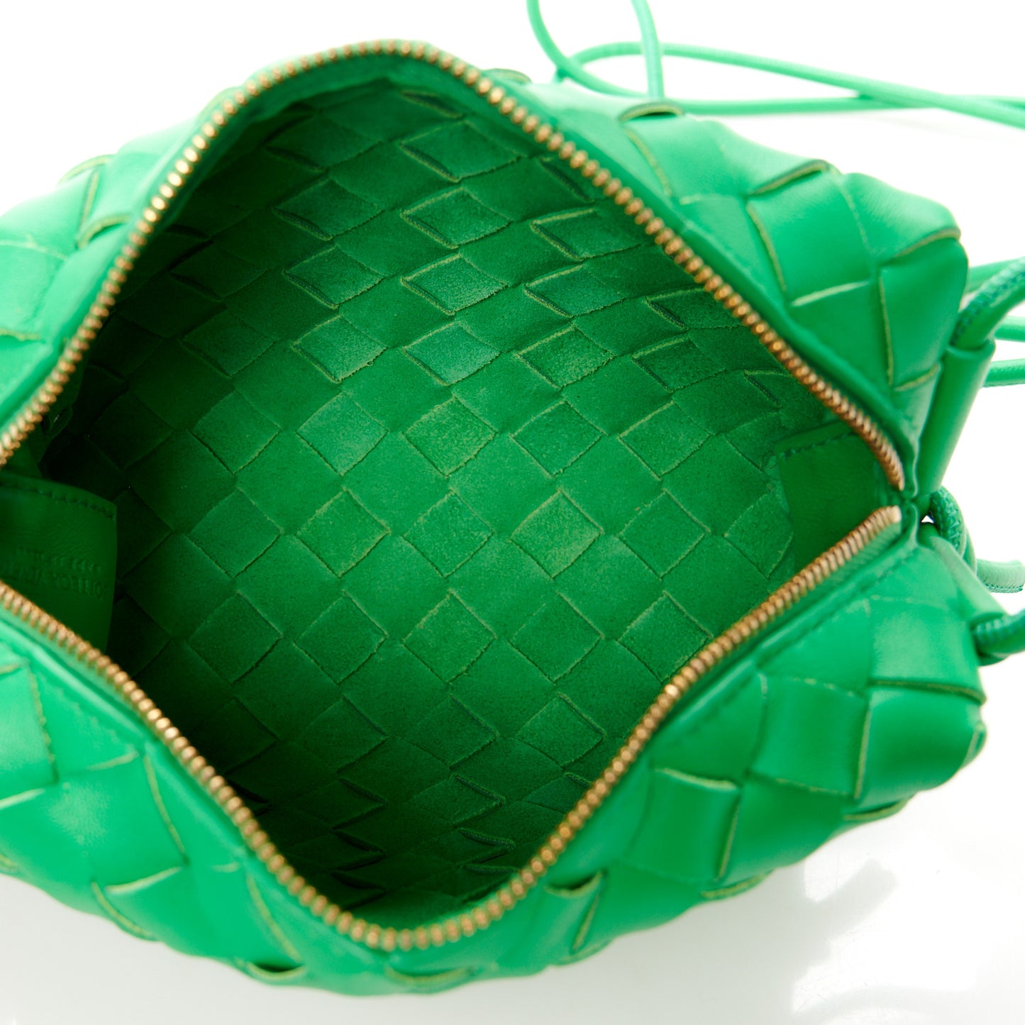 Nappa Intrecciato Mini Loop Camera Bag Parakeet