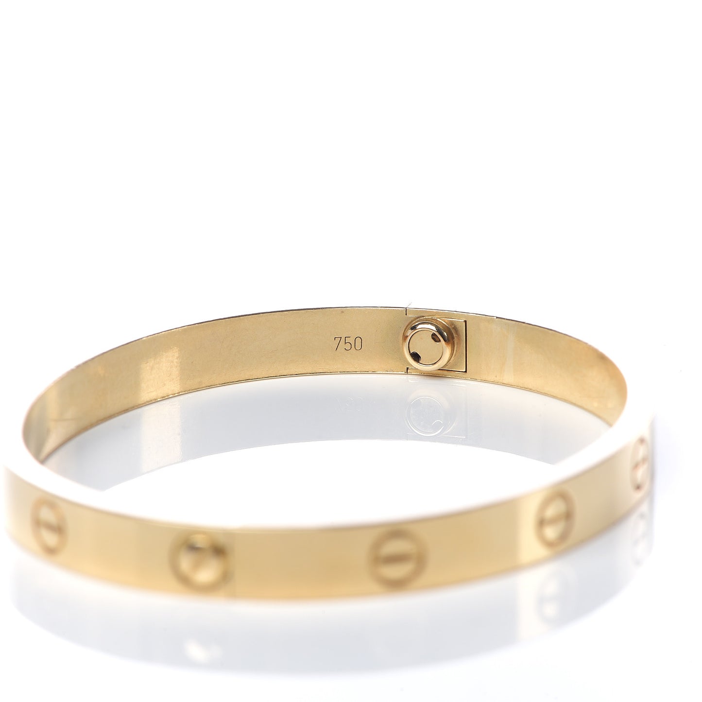 18K Yellow Gold LOVE Bracelet 17