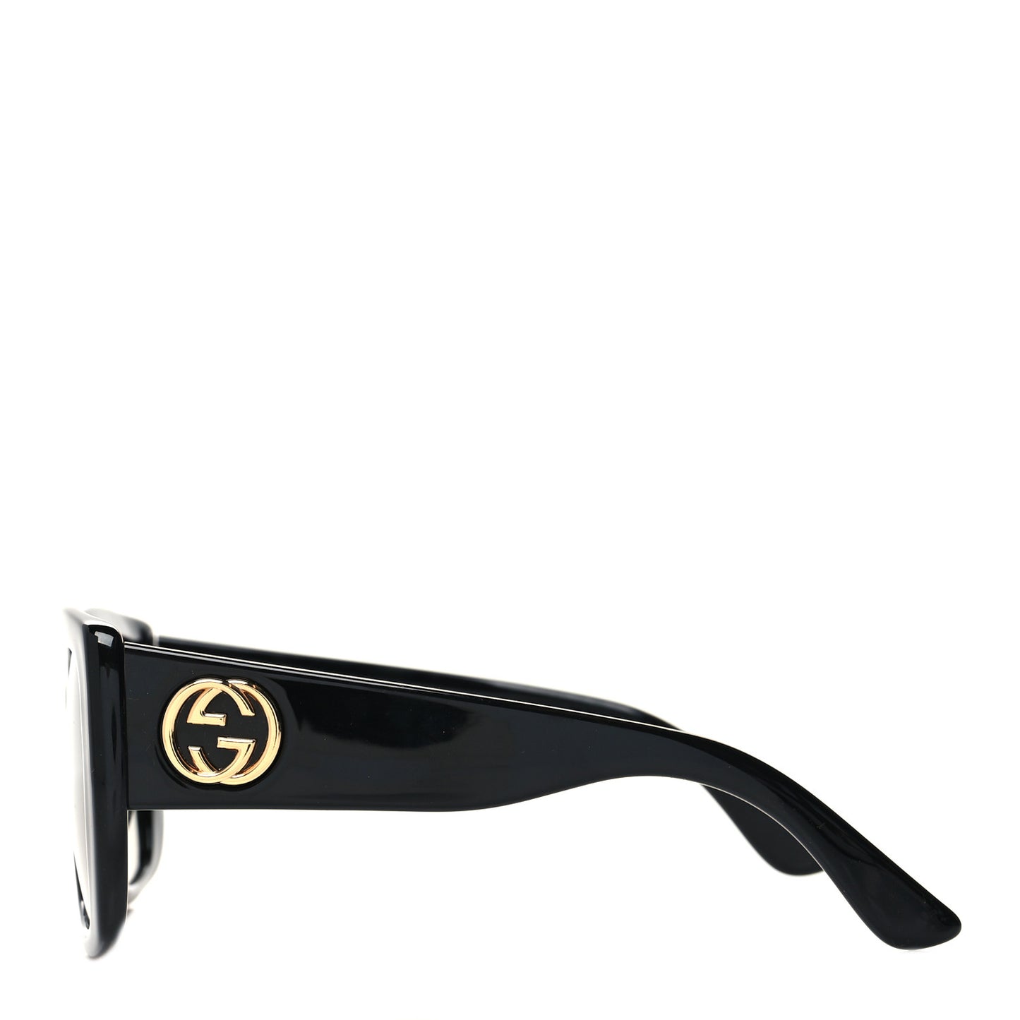 Acetate Square Frame Sunglasses GG0141S Black