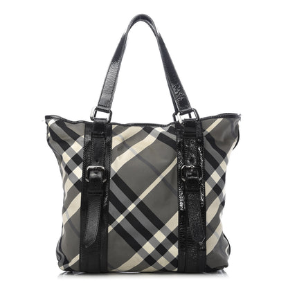 Burberry Nylon Beat Check Lowry Black 1 of 12