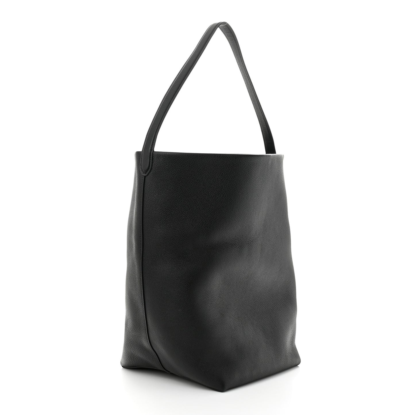 Grained Calfskin Large N/S Park Tote Black