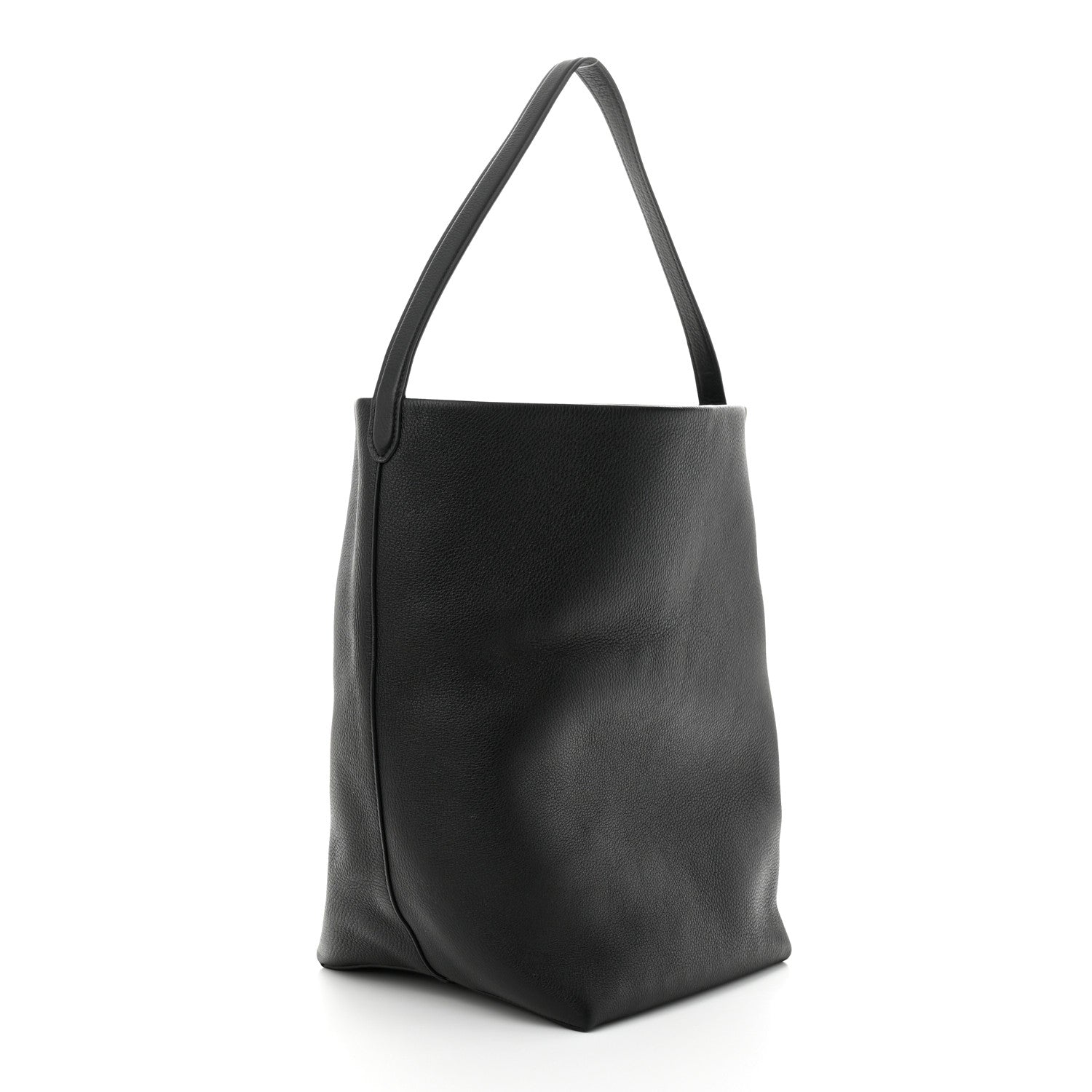 The Row Grained Calfskin Large N/S Park Tote Black 3 of 8